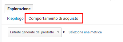 E-commerce avanzato in Google Analytics - Comportamento di acquisto